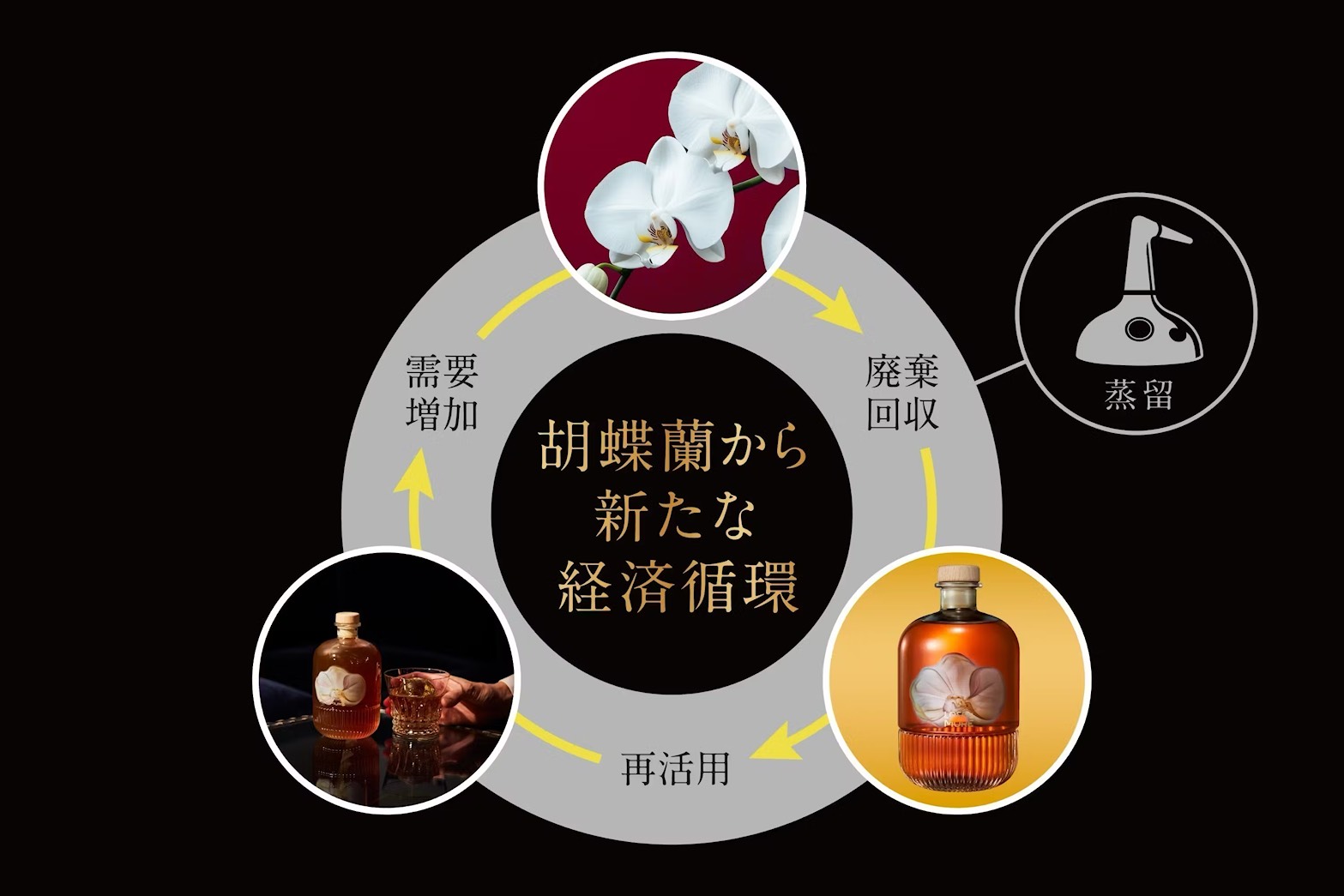 胡蝶蘭ブランデーができるまで